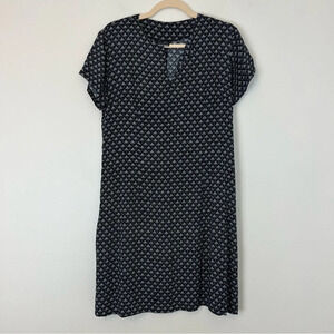 Matrushka Construction Los Angeles Handmade Prism Printed Dress Black Large Fall